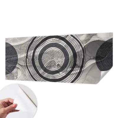Papier peint photo grand format pour le mur Cercles gris