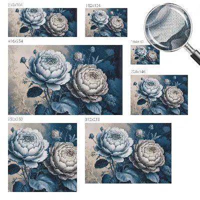 Papier peint photographique intissé Fleurs romantiques