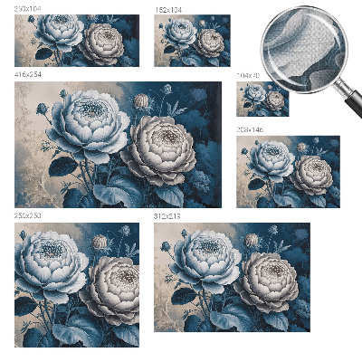 Papier peint tendance chambre adulte Romantické kvety