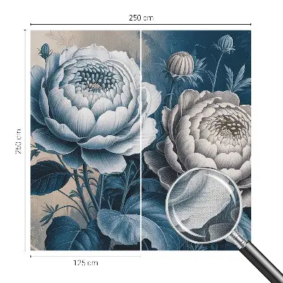 Papier peint photographique intissé Fleurs romantiques
