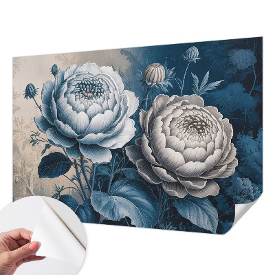 Papier peint tendance chambre adulte Romantické kvety