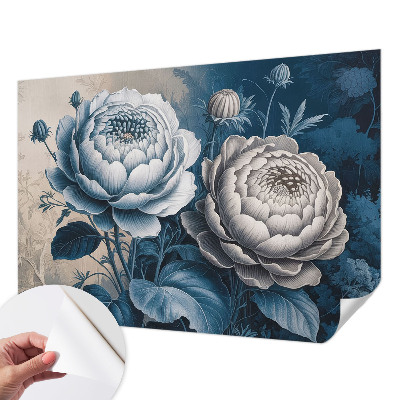 Papier peint tendance chambre adulte Romantické kvety