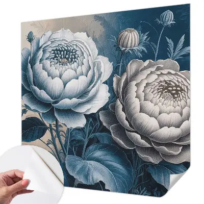 Papier peint photographique intissé Fleurs romantiques