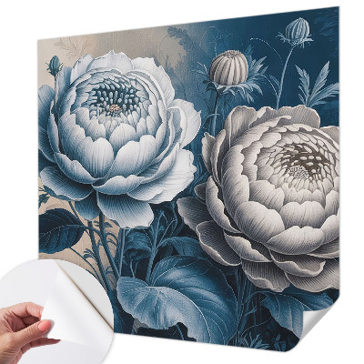 Papier peint tendance chambre adulte Romantické kvety