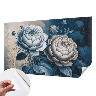 Papier peint tendance chambre adulte Romantické kvety