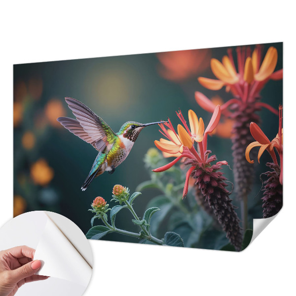 Papier peint tendance salon Kvety kolibríka