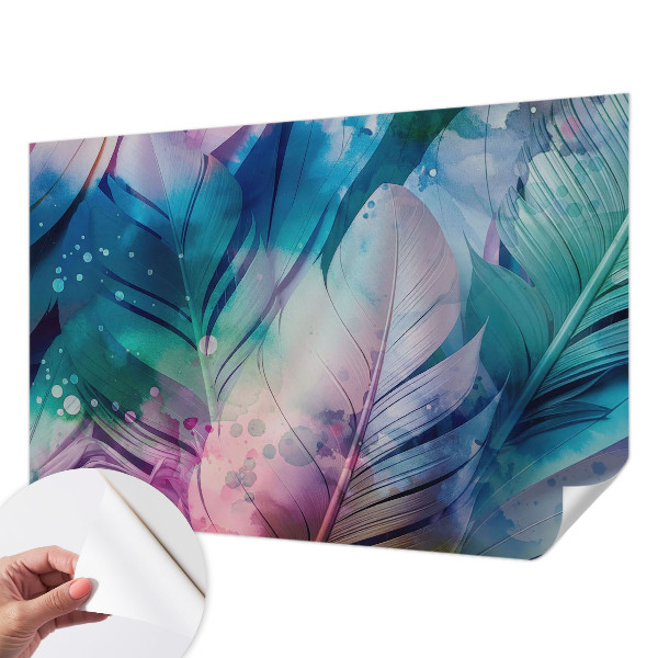 Déco papier peint salon Farebné perie