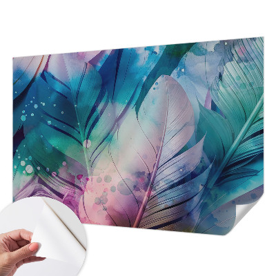 Déco papier peint salon Farebné perie