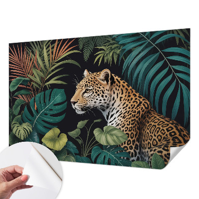 Papier peint décoratif salon Exotický leopard