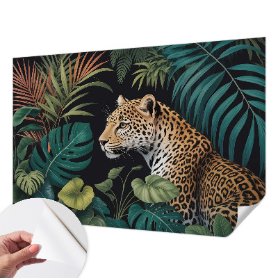 Papier peint décoratif salon Exotický leopard