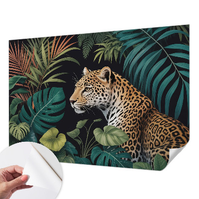 Papier peint décoratif salon Exotický leopard