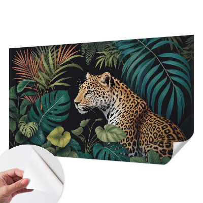 Papier peint décoratif salon Exotický leopard