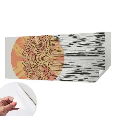 Papier peint intissé imprimé Cercle avec des lignes