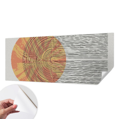 Papier peint panoramique pas cher Kruh s čiarami