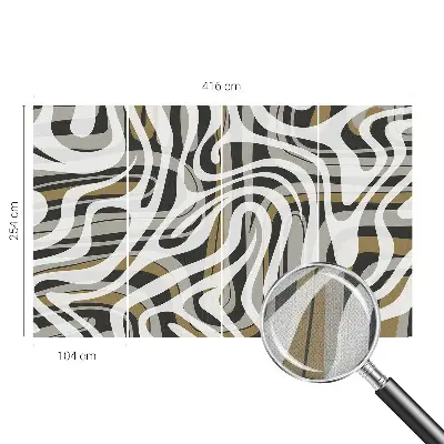 Papier peint photo sur tissu non tissé Lignes abstraites
