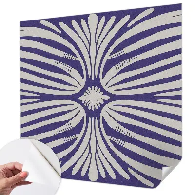 Papier peint intissé symétrie florale
