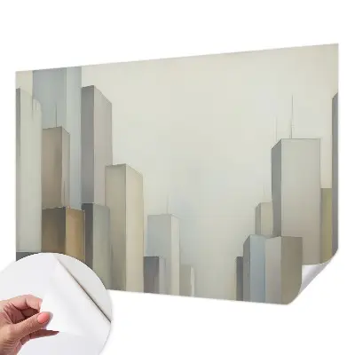 Papier peint photographique sur tissu non tissé gratte-ciel de la ville