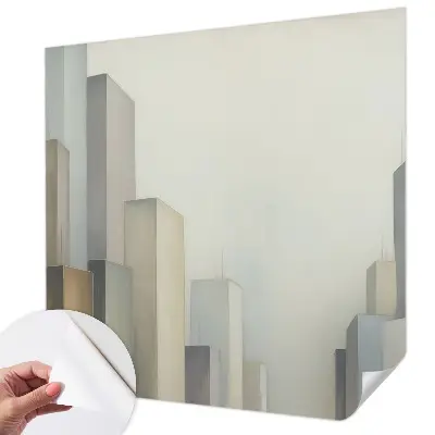 Papier peint photographique sur tissu non tissé gratte-ciel de la ville