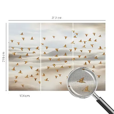 Papier peint photo sur tissu non tissé Oiseaux en vol