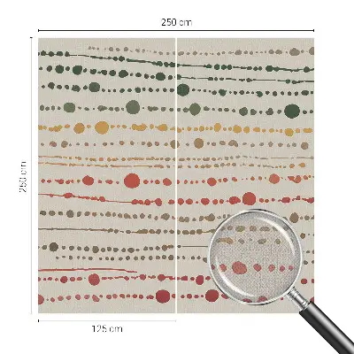 Papier peint photo imprimé sur tissu non tissé Points colorés