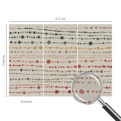 Papier peint photo imprimé sur tissu non tissé Points colorés