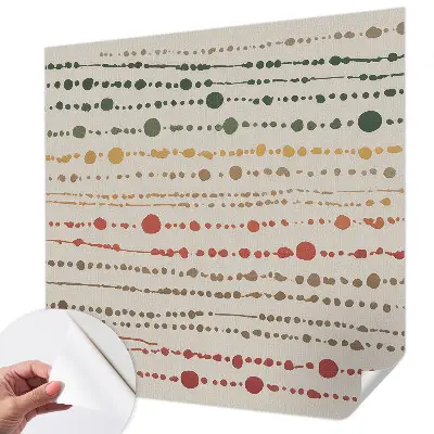 Papier peint photo imprimé sur tissu non tissé Points colorés