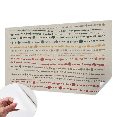 Papier peint photo imprimé sur tissu non tissé Points colorés
