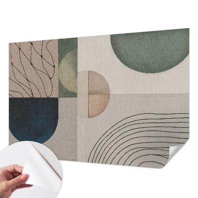 Papier peint tendance chambre adulte Geometrické tvary