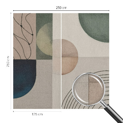 Papier peint tendance chambre adulte Geometrické tvary
