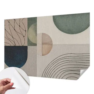 Papier peint photographique intissé formes géométriques