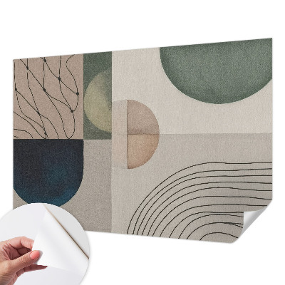 Papier peint tendance chambre adulte Geometrické tvary