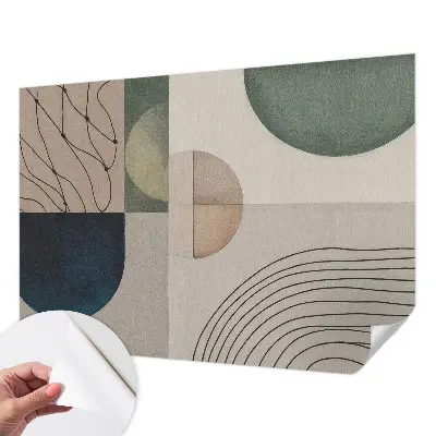 Papier peint photographique intissé formes géométriques