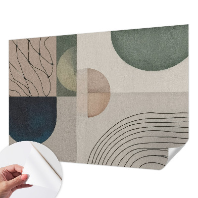 Papier peint tendance chambre adulte Geometrické tvary