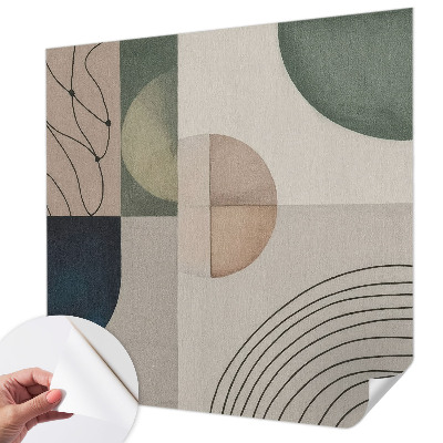 Papier peint tendance chambre adulte Geometrické tvary