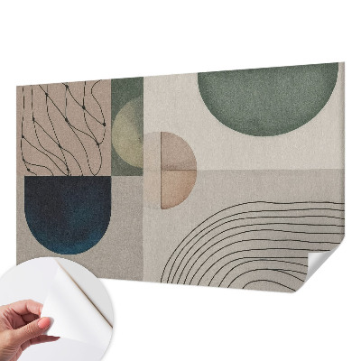 Papier peint tendance chambre adulte Geometrické tvary