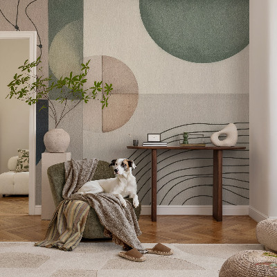 Papier peint tendance chambre adulte Geometrické tvary