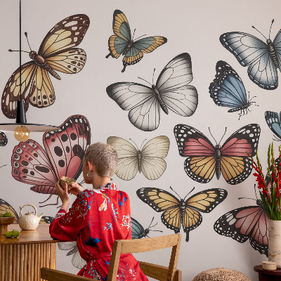 Déco papier peint salon Rajské motýle