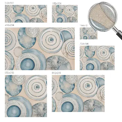 Papier peint photographique intissé tourbillons spiraux