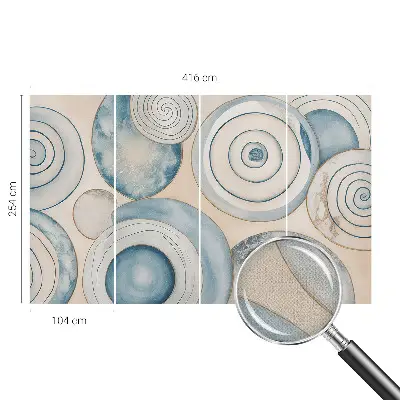 Papier peint photographique intissé tourbillons spiraux