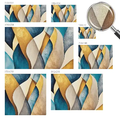 Papier peint photo imprimé sur tissu non tissé Abstraction ondulée