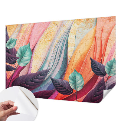 Déco papier peint salon Abstraktné listy