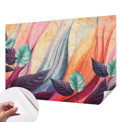Déco papier peint salon Abstraktné listy