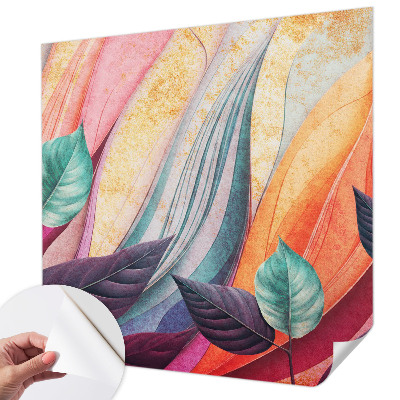 Déco papier peint salon Abstraktné listy