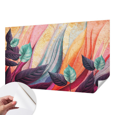 Déco papier peint salon Abstraktné listy