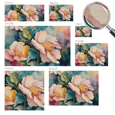 Papier peint photographique intissé élégance florale