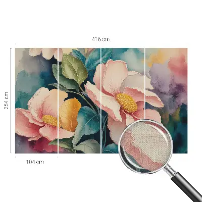 Papier peint photographique intissé élégance florale