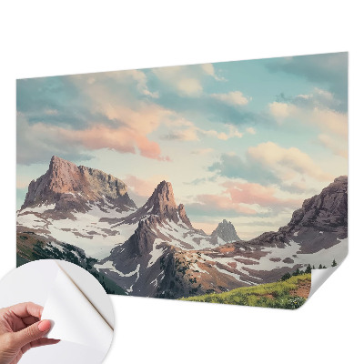 Papier peint photo autocollant Horská panoráma