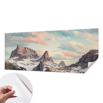 Papier peint photo autocollant Horská panoráma