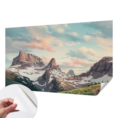 Papier peint photo autocollant Horská panoráma