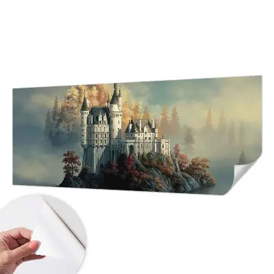 Papier peint photo imprimé sur tissu non tissé château de conte de fées